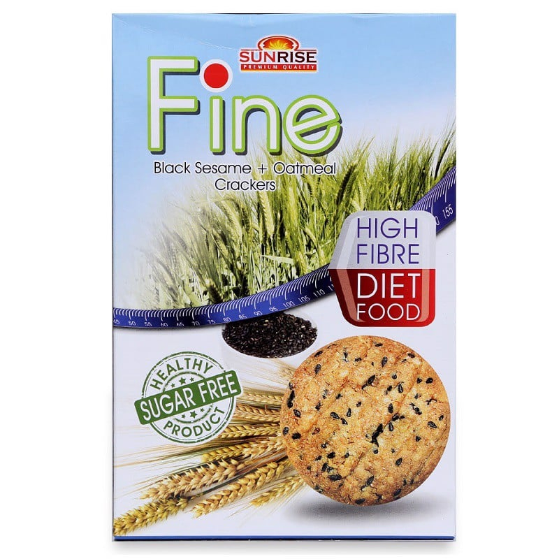 Bánh Yến Mạch Mè Đen FINE (178g)
