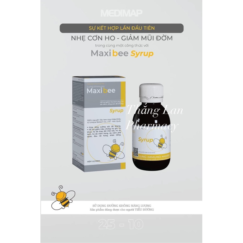 Siro Đẩy đờm mũi giảm ho maxibee