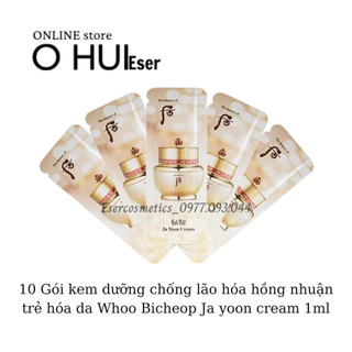 10 gói kem whoo bichup ja yoon cream 1ml– kem dưỡng chống lão hóa hồng nhuận