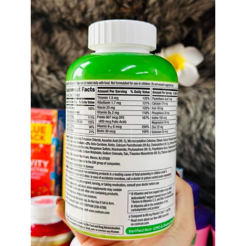Viên uống Vitamin tổng hợp Centrum Adults 425 viên của Mỹ
