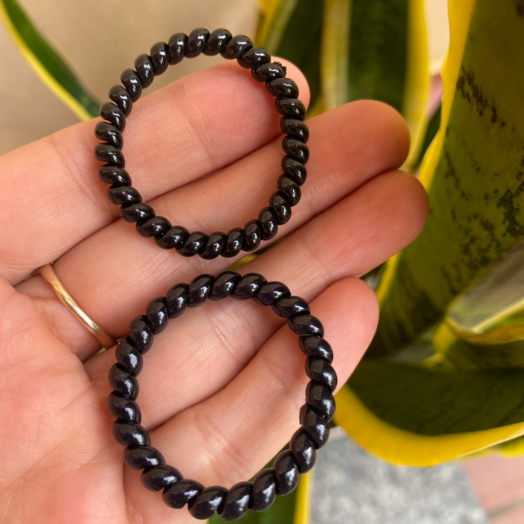 SÉT 50 DÂY BUỘC TÓC - DÂY CỘT TÓC LÒ XO NHỎ ĐEN CỠ TO, NHỎ, ĐỦ MÀU