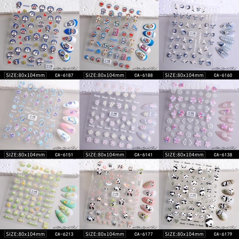 STICKER lụa 5D đủ mẫu mã💅💅💅khách bấm vào hình chọn mã🤝