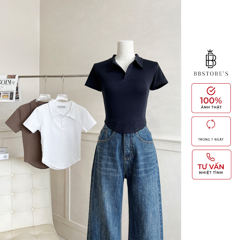 Áo Thun Polo Nữ Tay Ngắn Lai Bầu BBSTORE'S -A2204S