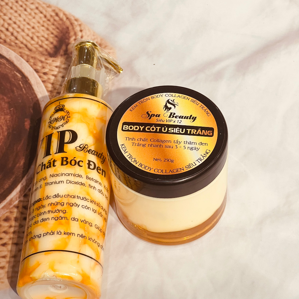 Tinh Chất Bóc Đen . X3 chất kem Body