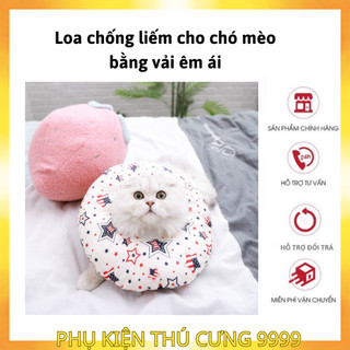 Loa Chống Liếm, Gối Chống Liếm Cho Chó Mèo Bằng Vải Bông