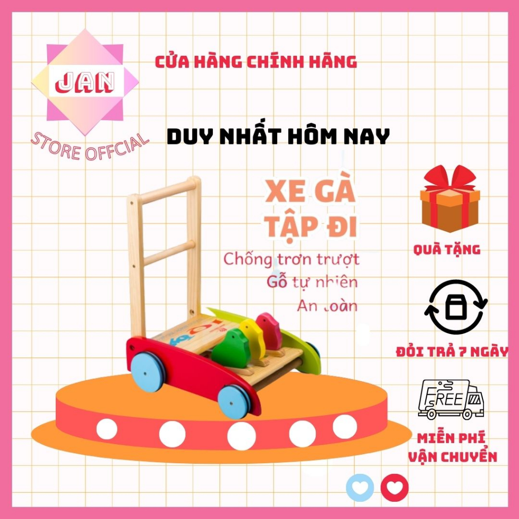 Xe gà tập đi cho bé yêu ,xe tập đi cho bé,xe tập bằng gỗ,Xe Gà , Xe Gỗ Tập Đi 3 Con Gà,xe tập đi,...thiêt kế đẹp mắt,..