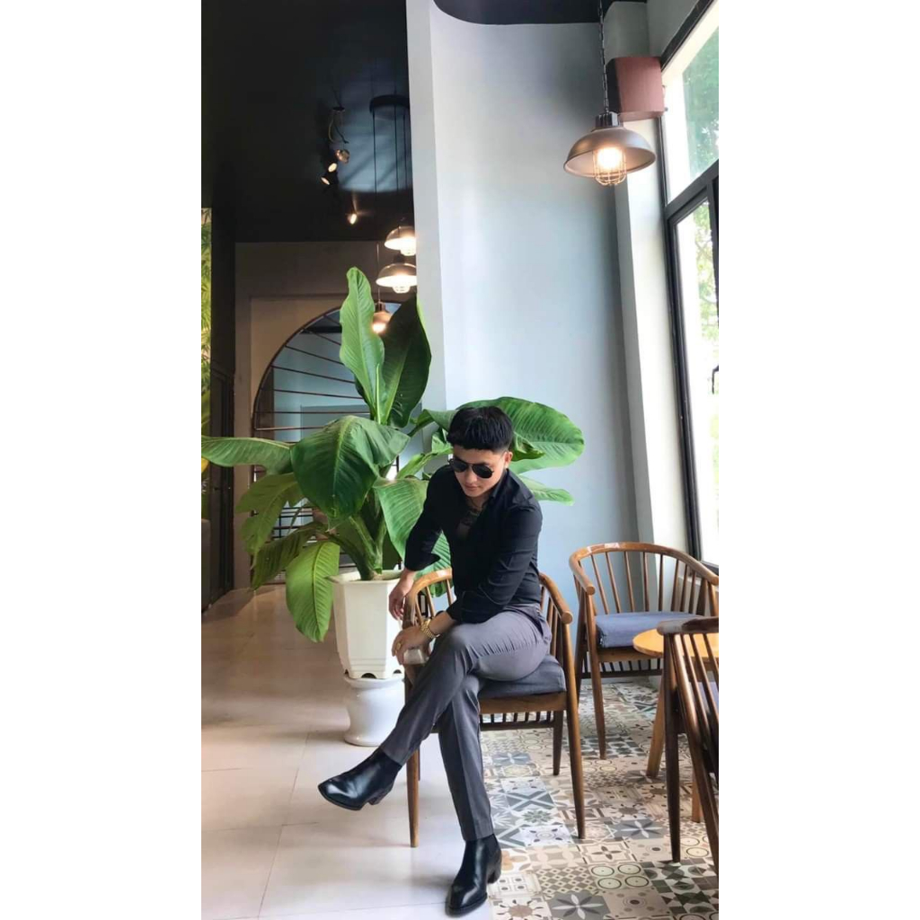 CHELSEA BOOTS Giày Bốt Nam Cao Cấp Da Bò Nguyên Tấm Nhập Khẩu Banglades Đế Cao 5cm, Gót Gỗ Chính Hãng - TDK Shoemaker