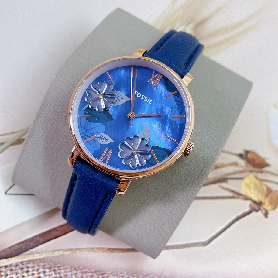 Đồng Hồ Nữ Fossil ES4673 Dây Da Xanh 36mm