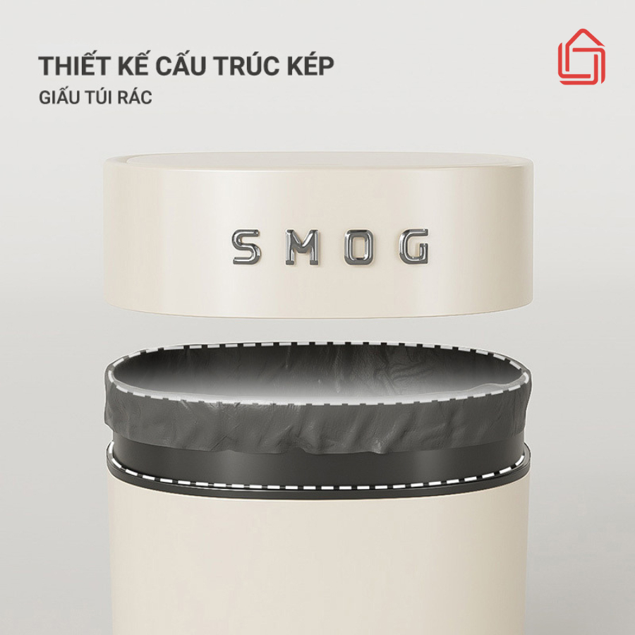 Thùng rác mini để bàn thông minh, thùng đựng rác kiểu dáng hiện đại chất liệu ABS cao cấp siêu tiện dụng