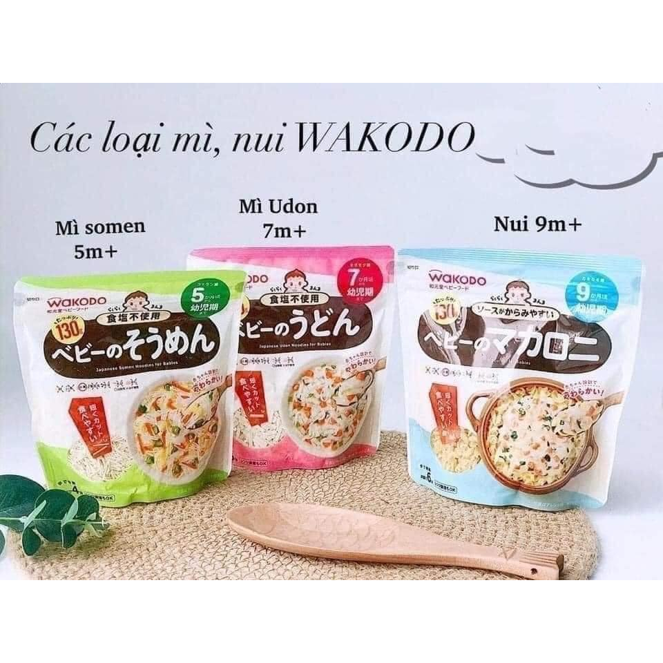 Mì Tách Muối Cho Bé Udon Somen Nui Wakodo Nhật Bản 130 Gr
