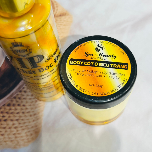 Tinh Chất Bóc Đen . X3 chất kem Body