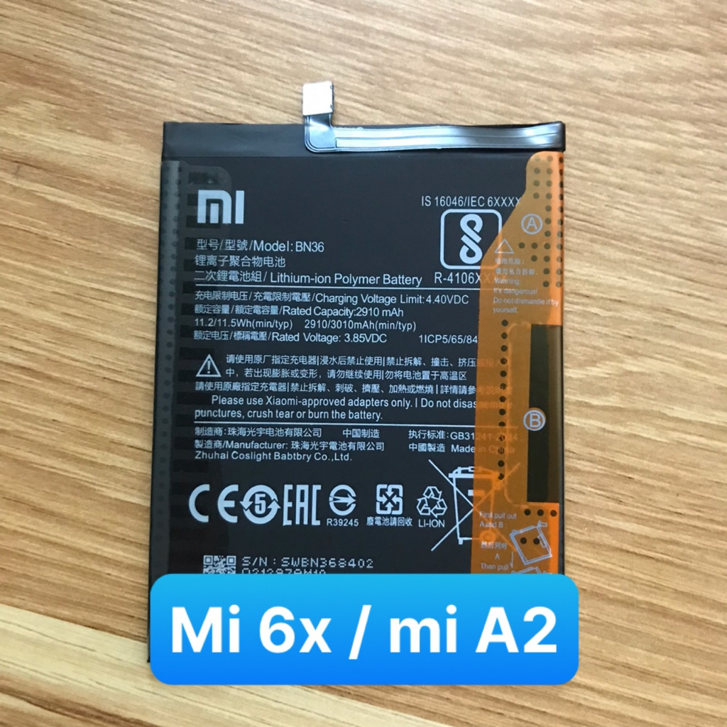 Pin zin xiaomi BN36 / mi 6x / mi A2