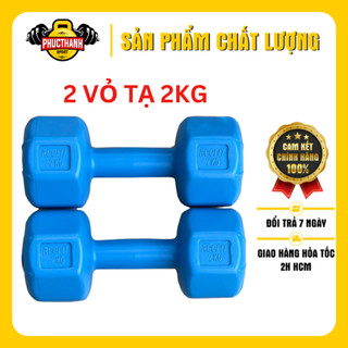 Bộ 2 vỏ tạ tay nhựa bát giác Reefit 2kg không ruột (gồm 2 vỏ 2kg) (PHUCTHANHSPORT)