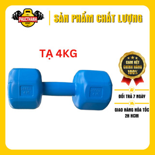 Tạ tay nhựa bát giác Reefit 4kg có ruột (PHUCTHANHSPORT)