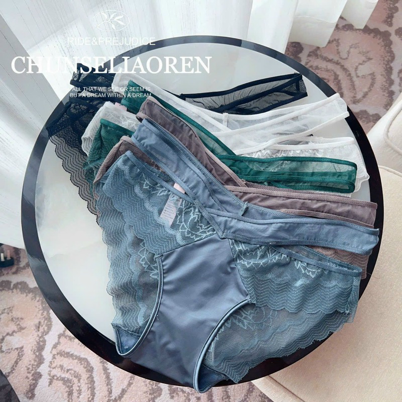 Quần Lót Ren CC Chất Ren Mềm Mịn Lên Form Sexy