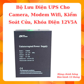 Bộ lưu điện ups cho camera, modem wifi, kiểm soát cửa, khóa điện 12v5a