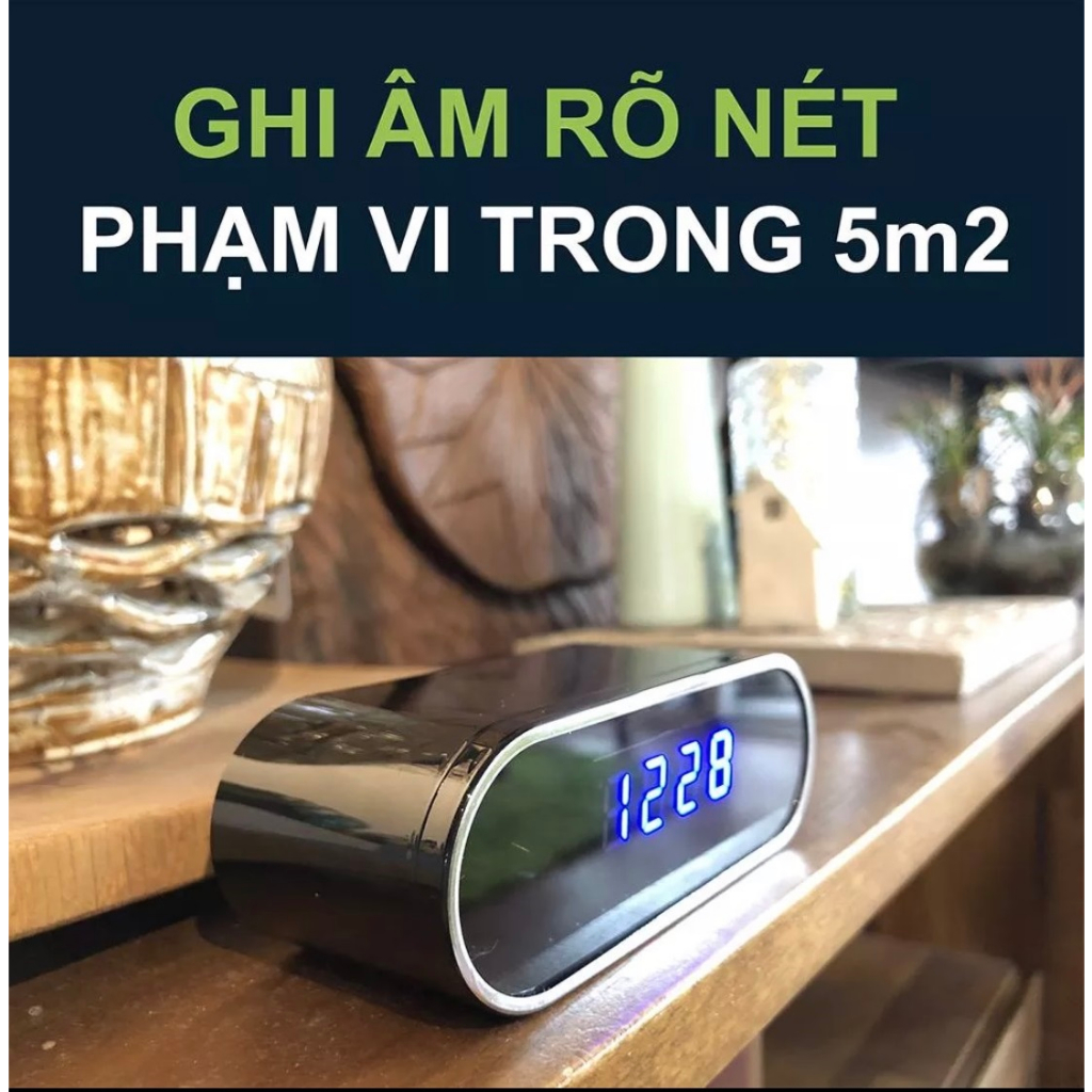 Camera đồng hồ ghi hình thông minh, tự động quay lưu, quay đêm, góc siêu rộng, bảo hành 6 tháng