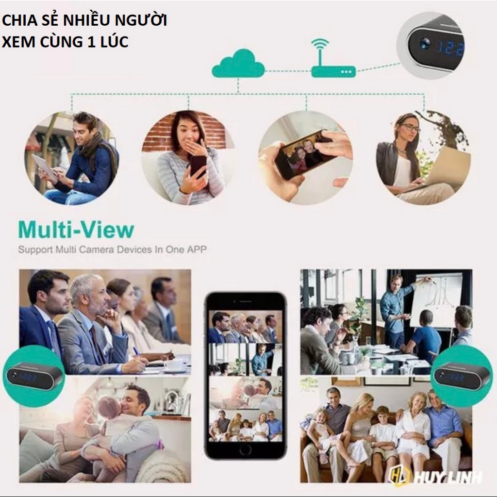 Camera đồng hồ ghi hình thông minh, tự động quay lưu, quay đêm, góc siêu rộng, bảo hành 6 tháng