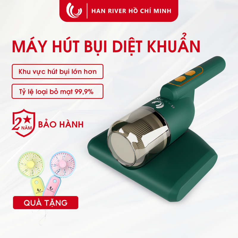 HAN RIVER Máy hút bụi giường nệm diệt khuẩn UV tùy chọn màu sắc - Hàng chính hãng