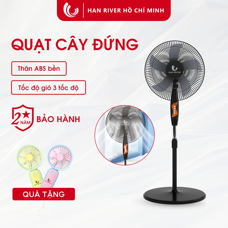 HAN RIVER Quạt cây đứng 5 cánh chất lượng cao - Hàng chính hãng