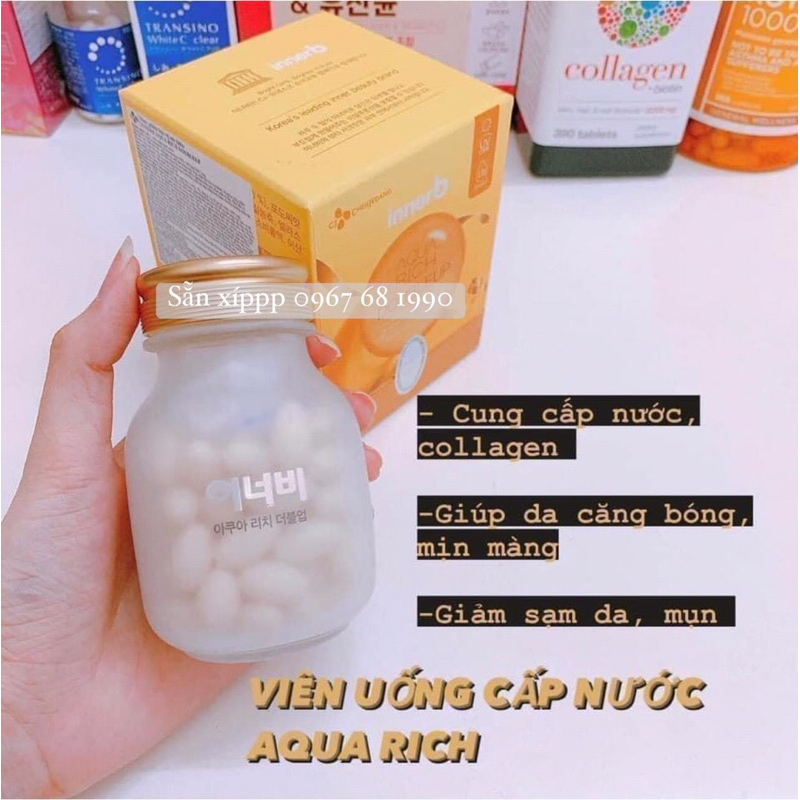 Viên uống cấp nước Aqua Rich InnerB Korean