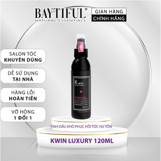 Tinh dầu khô dưỡng tóc mềm mượt phục hồi tóc hư tổn Kwin black luxury 120ml chăm sóc tóc khô xơ uốn nhuộm giữ nếp tóc