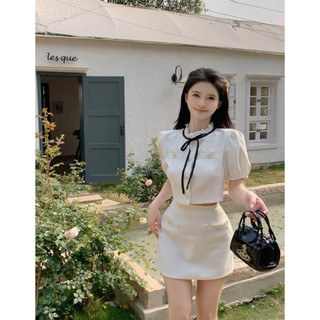 SET ÁO VÁY THẮT DÂY TIỂU THƯ  [TNT SHOP BIGSIZE 60KG 90KG]
