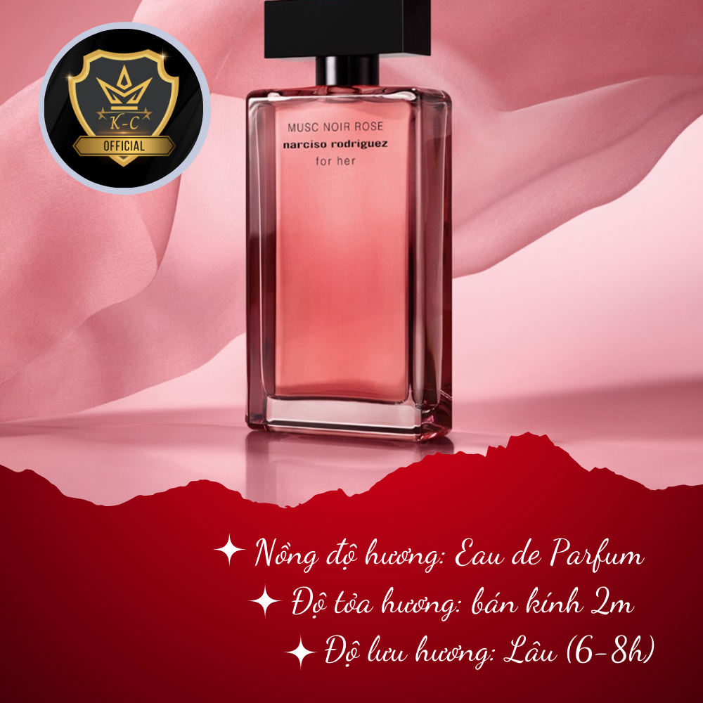 Nước hoa chiết Narciso Musc Noir Rose Nước hoa nữ chính hãng gợi cảm cuốn hút tinh tế, mẫu thử mini 10ml