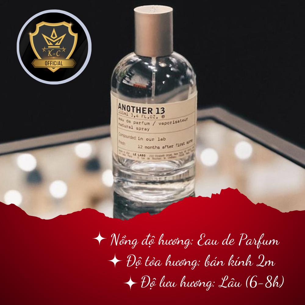 Nước Hoa chiết Le Labo Another 13.Nước Hoa nam nữ chính hãng sang trọng tinh tế nổi bật lưu hương lâu.mẫu thử 10ml