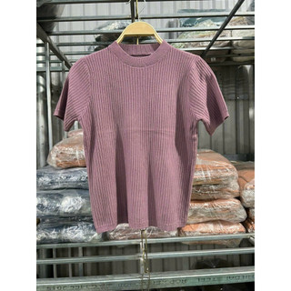 Áo len cộc tay trơn basic - bảng màu pastel