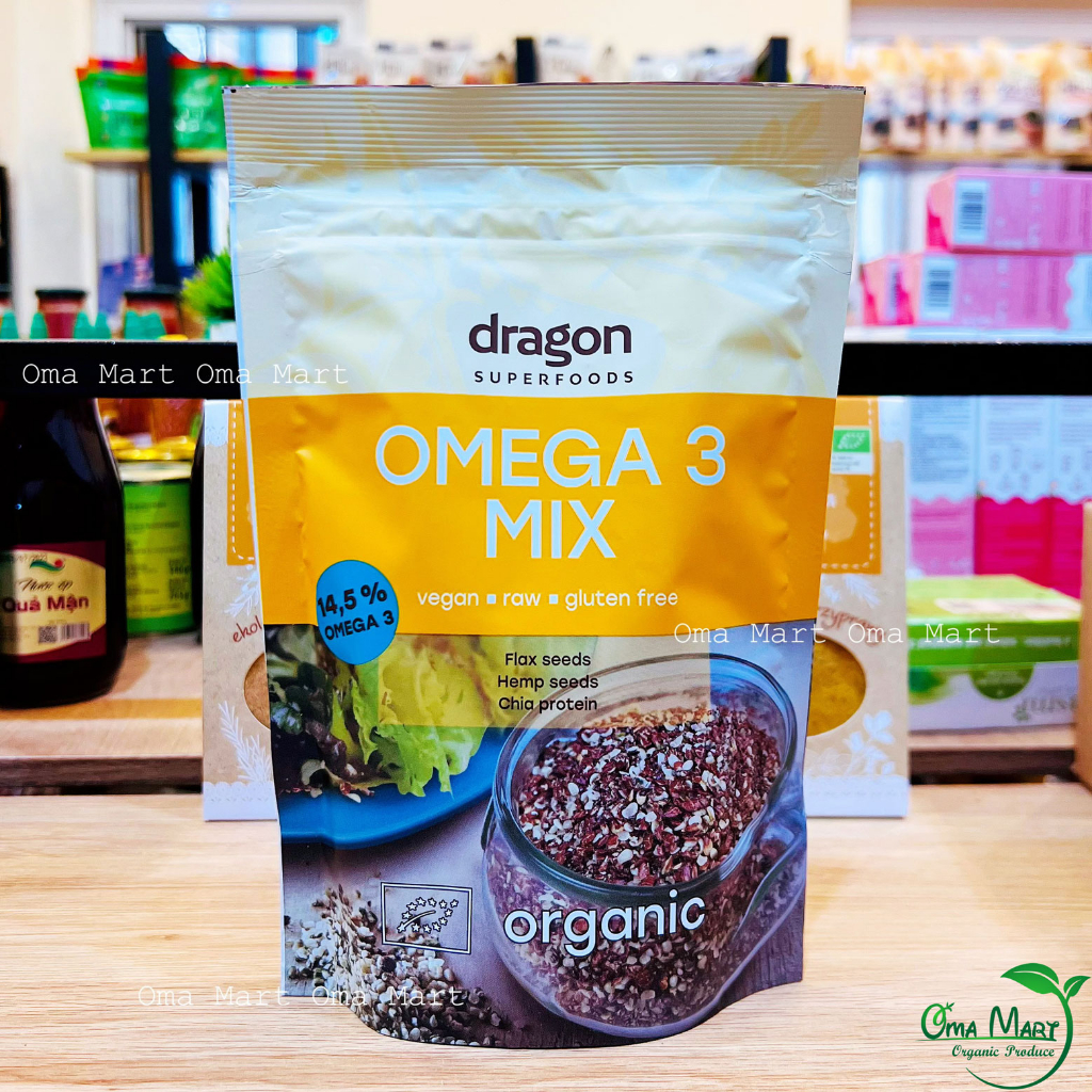 Hỗn hợp hạt bổ sung Omega 3 hữu cơ Dragon 200g