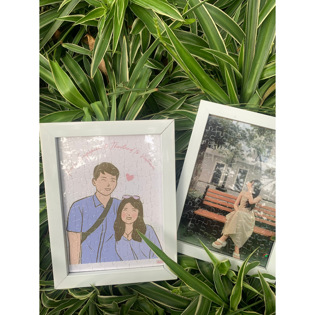 Tranh Ghép Hình Theo Yêu Cầu Jigsaw Puzzle Ghép Nhiều Mảnh In Ảnh Theo Yêu Cầu Có Khung Hình Để Bàn Treo Tường