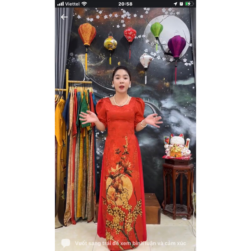 ÁO DÀI GẤM THÁI TUẤN CAO CẤP QA14