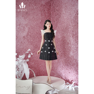 Đầm Dự Tiệc Thiết Kế Màu Sắc Đen Trắng Sang Trọng Trẻ Trung Design by RIMMY Jamie
