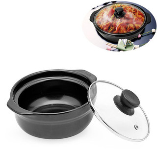 Nồi đất sứ tráng men cao cấp nắp kính nồi kho cá, nồi nấu mì cay,nồi kho quẹt dung tích 1L, 1.5L, 2L, 2.5L