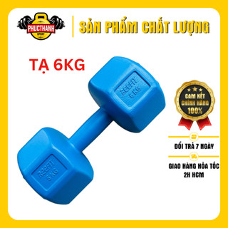Tạ tay nhựa bát giác Reefit 6kg có ruột (PHUCTHANHSPORT)