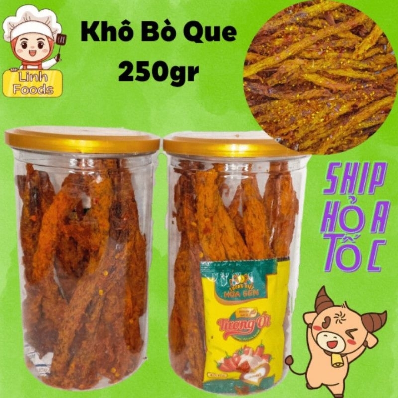 Khô Bò Que Loại 1 - 250GR  Linhfoods