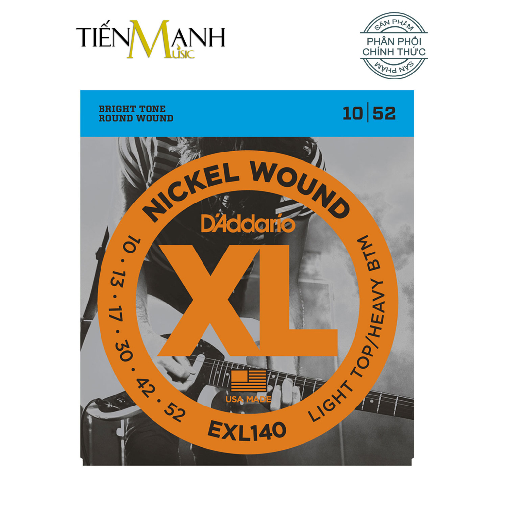 Dây Đàn Guitar Electric D'Addario EXL110, EXL120, EXL140 - Ghita Sắt Nickel Wound Strings DAddario