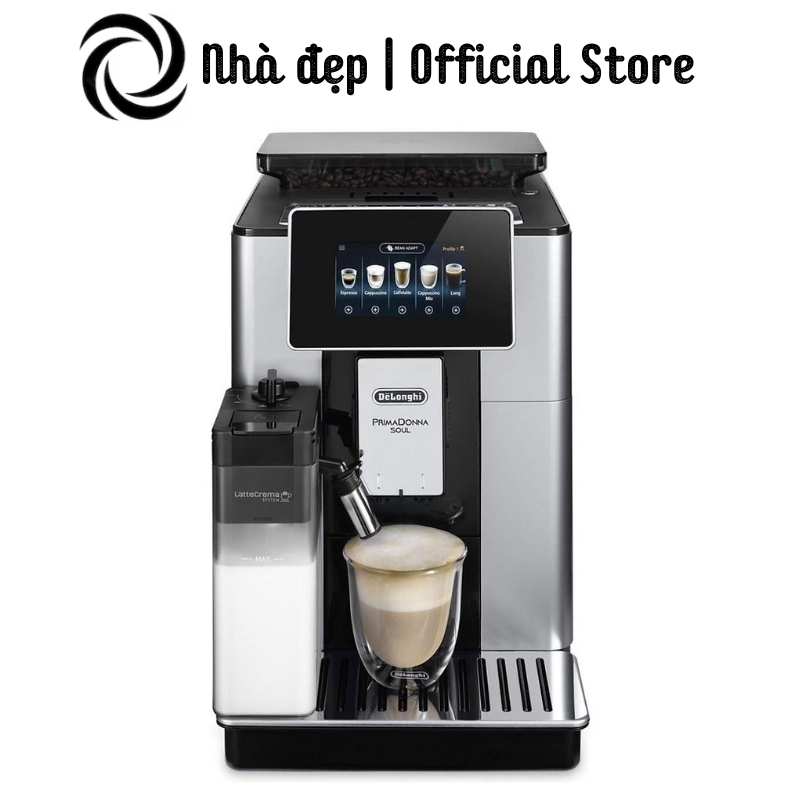 Máy Pha Cà Phê Tự Động DELONGHI ECAM 610.55.SB, Máy Pha Cafe, Espresso, Cappuccino, Nhập EU, BH 12 Tháng , nhadep_99