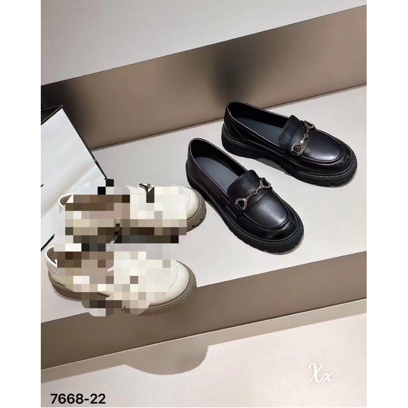 Giày moca khoá ngang mũi tròn đế thấp fullbox hàng quảng châu cao cấp