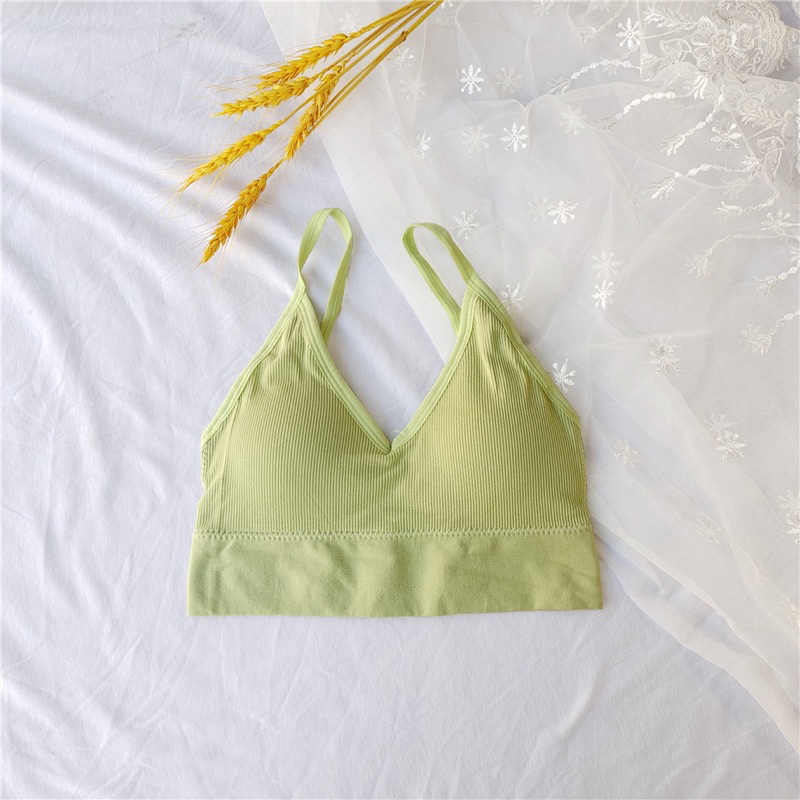 Áo Lót Bra Hở Lưng Nâng Ngực Vải Cotton Thun Mềm Mịn