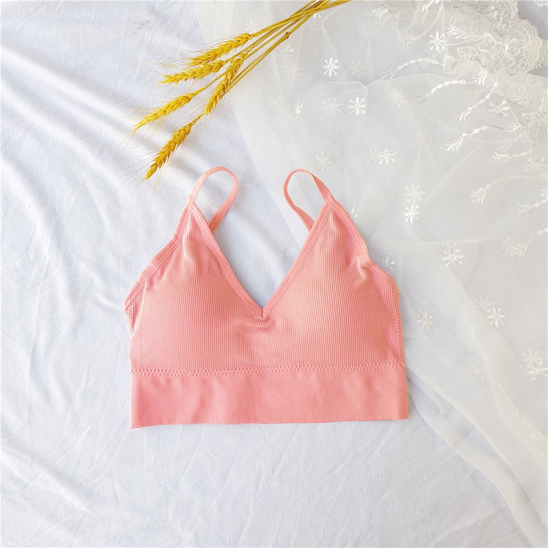 Áo Lót Bra Hở Lưng Nâng Ngực Vải Cotton Thun Mềm Mịn