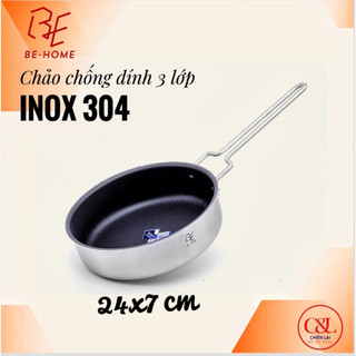 Chảo 3 lớp chống dính Behome 24*7cm