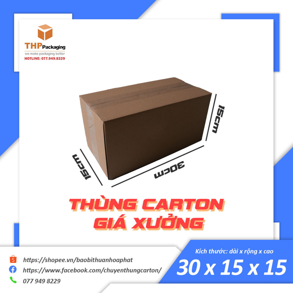 30x15x15 thùng giấy carton