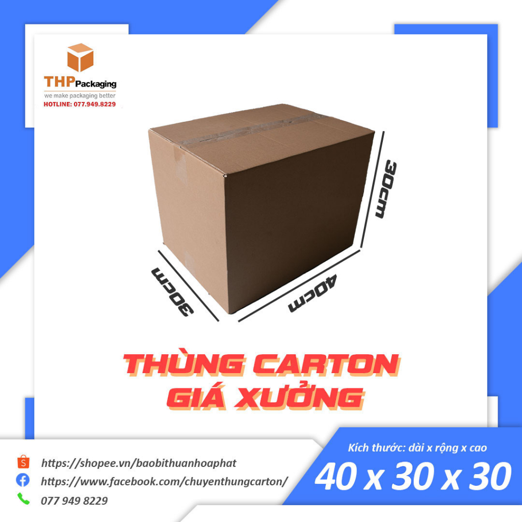 40x30x30 thùng giấy carton