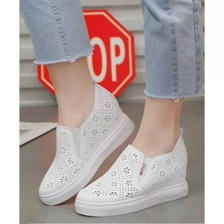 [Hàng có sẵn cao cấp từ 35-39] Giày slip on đế độn cắt lazer hoa cao cấp loại 1 chính hãng full hộp