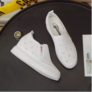 [Hàng có sẵn cao cấp từ 35-39] Giày slip on đế độn cắt lazer hoa cao cấp loại 1 chính hãng full hộp