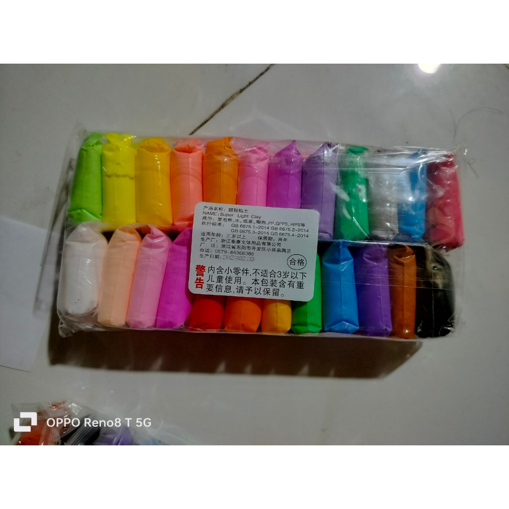 Đất sét tự khô siêu nhẹ 12 màu & 24 màu