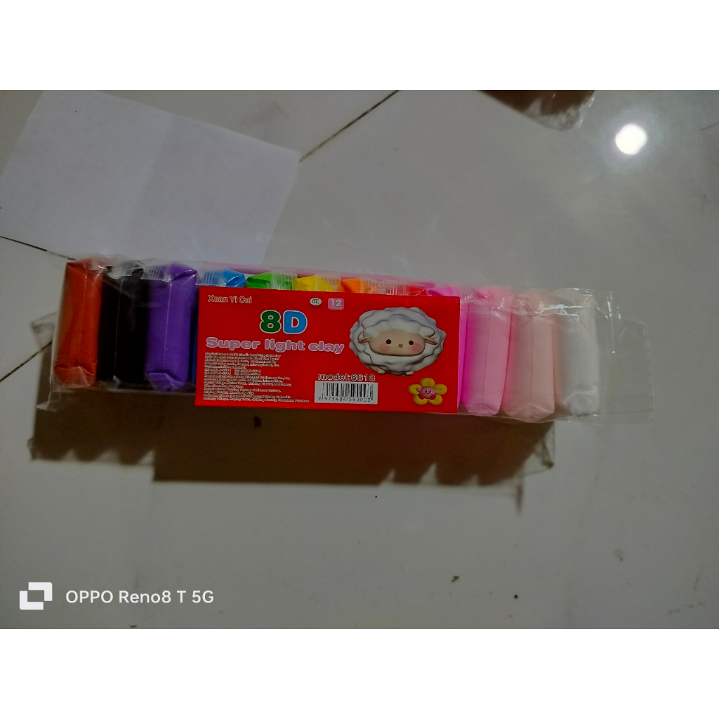 Đất sét tự khô siêu nhẹ 12 màu & 24 màu