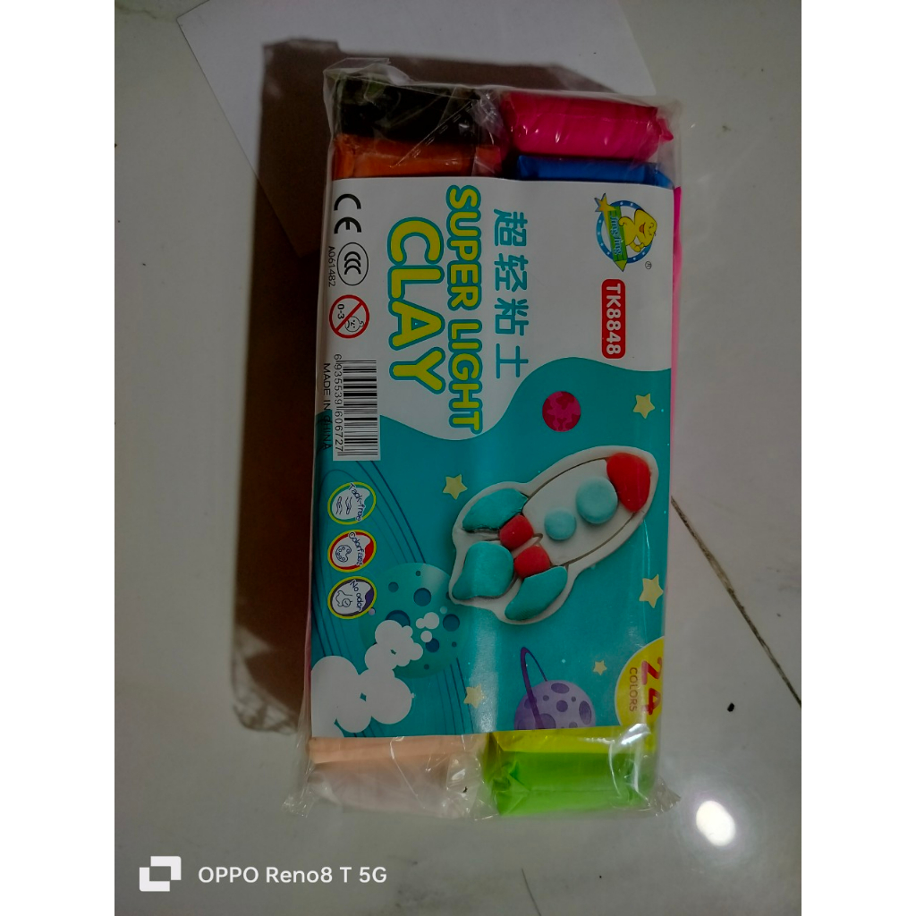 Đất sét tự khô siêu nhẹ 12 màu & 24 màu